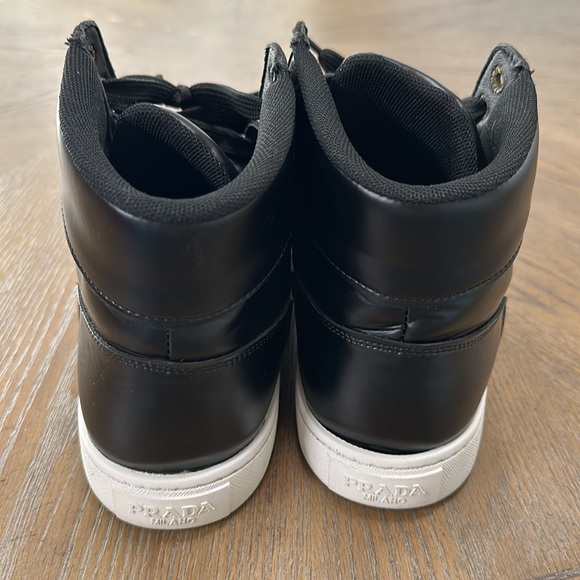 Prada Hi shoes black white Sz 8.5 US / Sz 42 EU - Picture 4 of 5